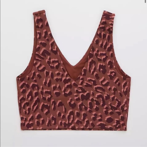 Leopard v neck sport bra - Picture 2 of 6